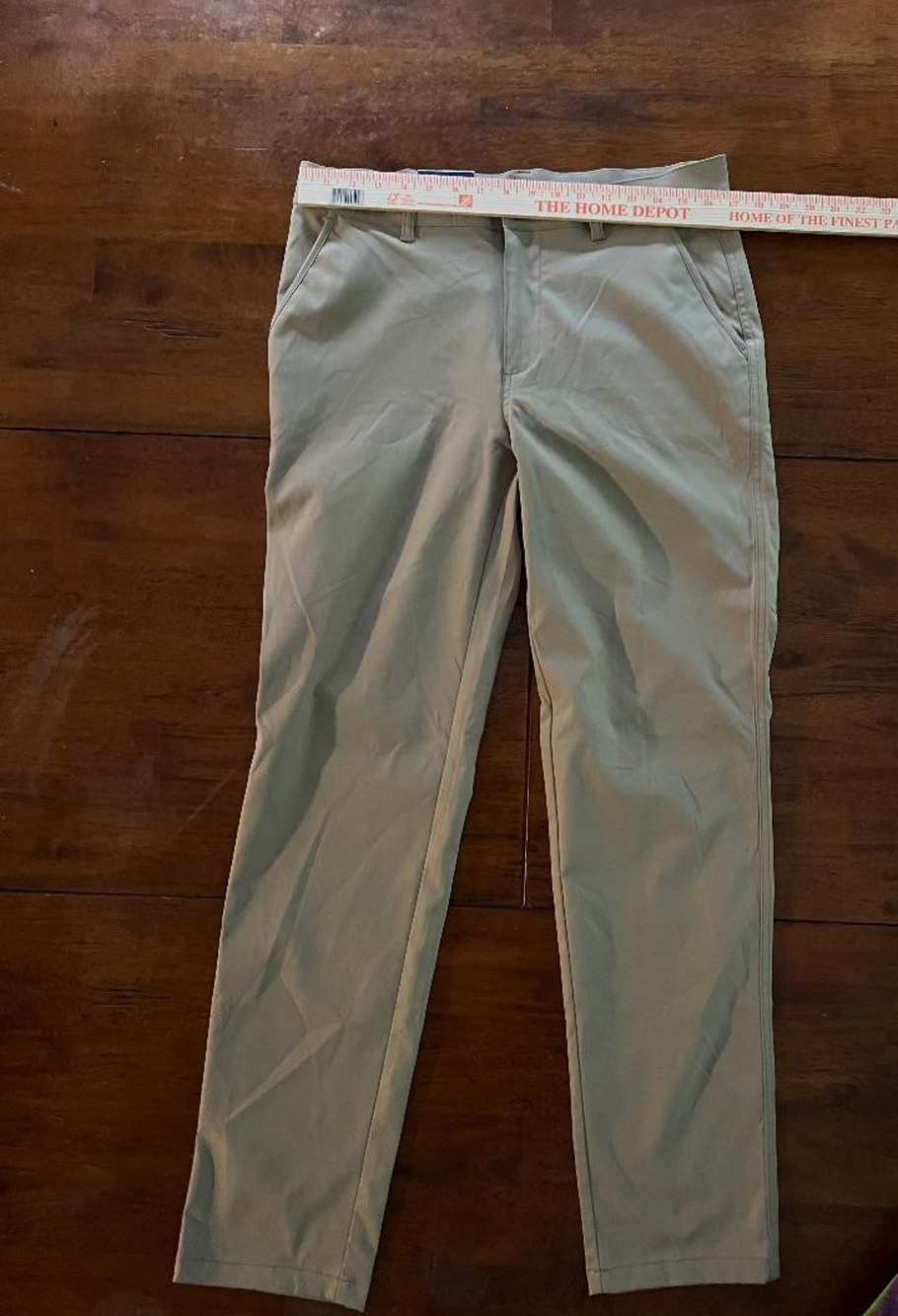 NWT Mens 32 Degrees Regular Fit Stretch Tan Pants, Size 32x34